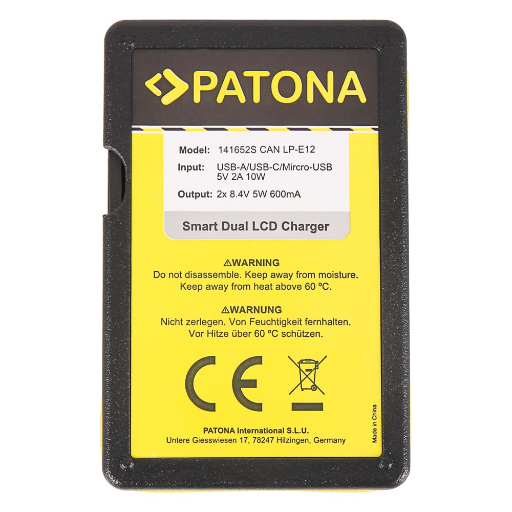 141652-1-canon-lp-e12-arli-02 Patona 2x Premium Akku für Canon EOS M50 EOS-M50 LP-E12 LPE12 + Smart Dual LCD USB Ladegerät original 100% kompatibel originalen hitzeschutz überladeschutz li-lon original sicher set Smart Dual LCD USB Ladegerät
