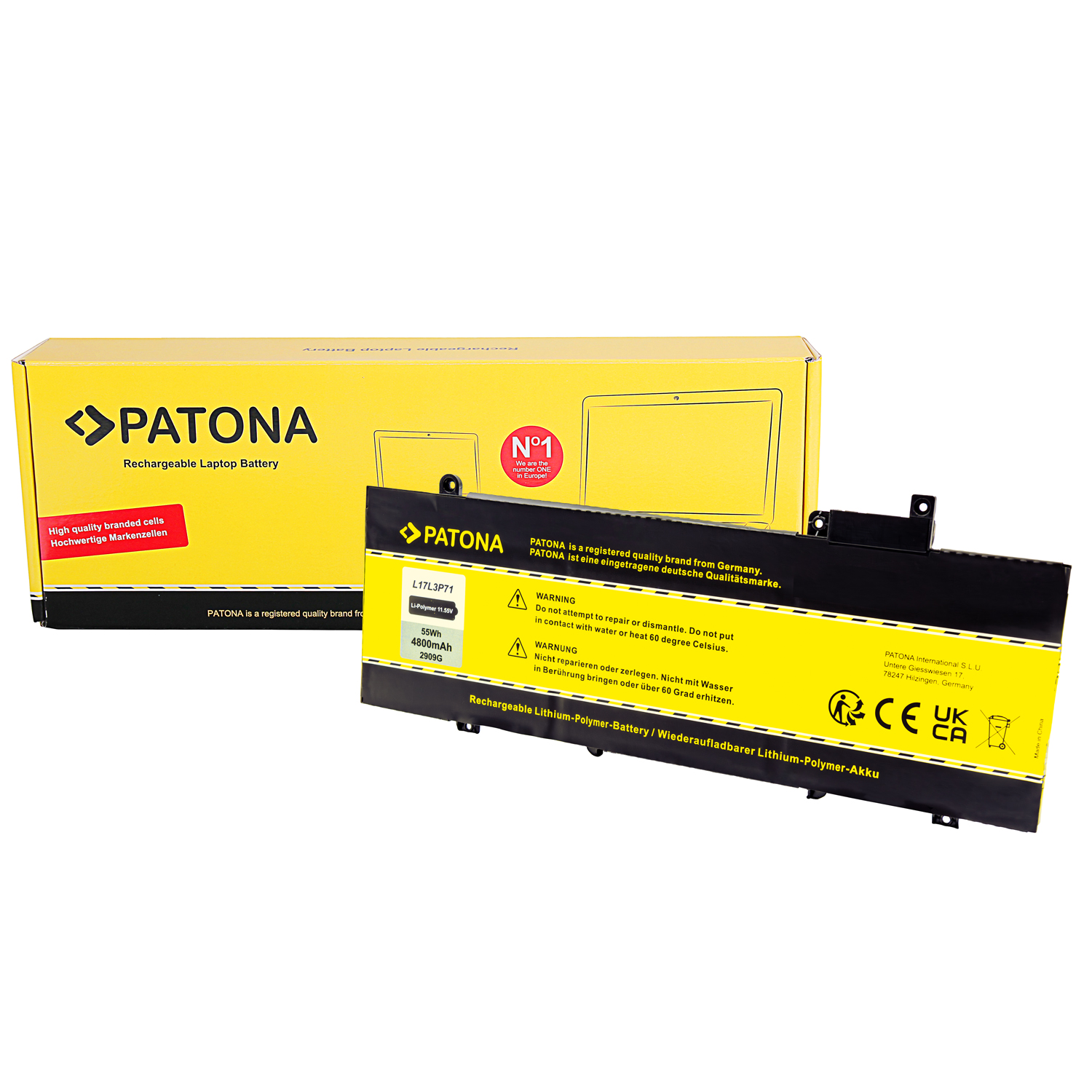 Akku für Lenovo Thinkpad T480S L17L3P71 SB10K97620 01AV480