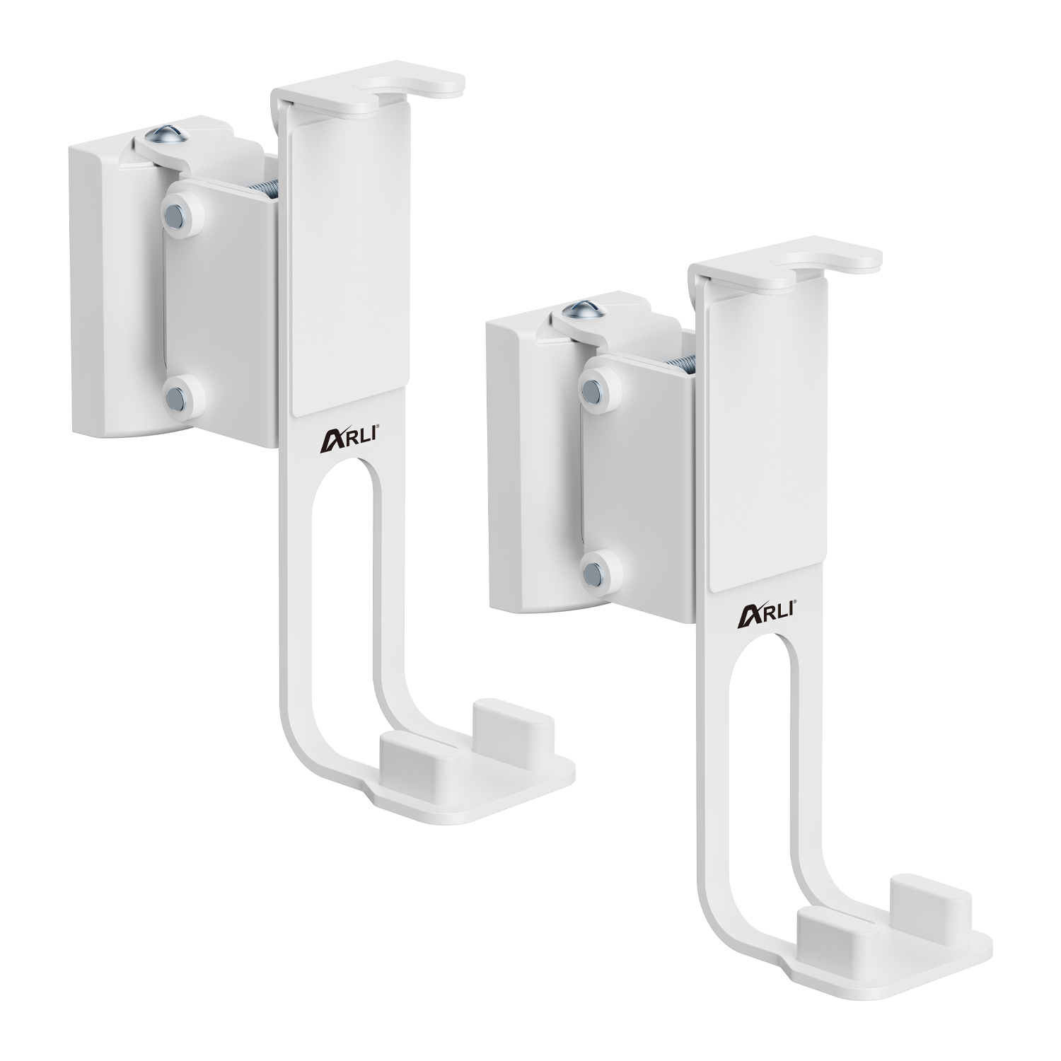 Lautsprecherhalter-12659 arli mywall lautsprcher SONOS ONE SL Play:1 wandhalterung boxenhalterung lautsprecherhalter boxen box wand halter halterung 2 x set pack Träger neigbar schwenkbar drehbar speaker einstellbar wandhalter weiss weiß wandmontage HS17