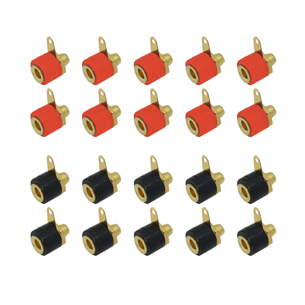Bananenstecker-Bananenbuchse-Bananen-Stecker-Buchse-vergoldet-rot-schwarz-ARLI