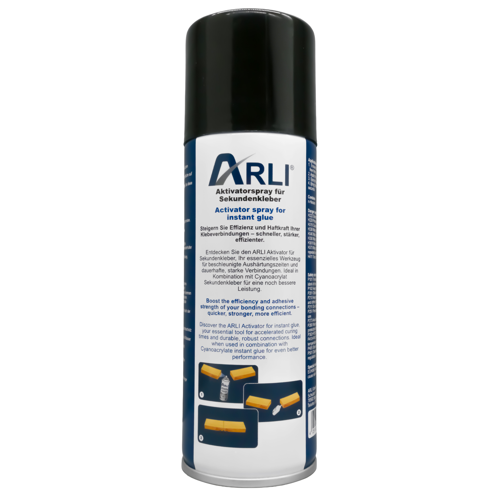 ARLI Aktivator für Sekundenkleber Aktivatorspray 200ml - Beschleuniger für schnelle und starke Verbindung