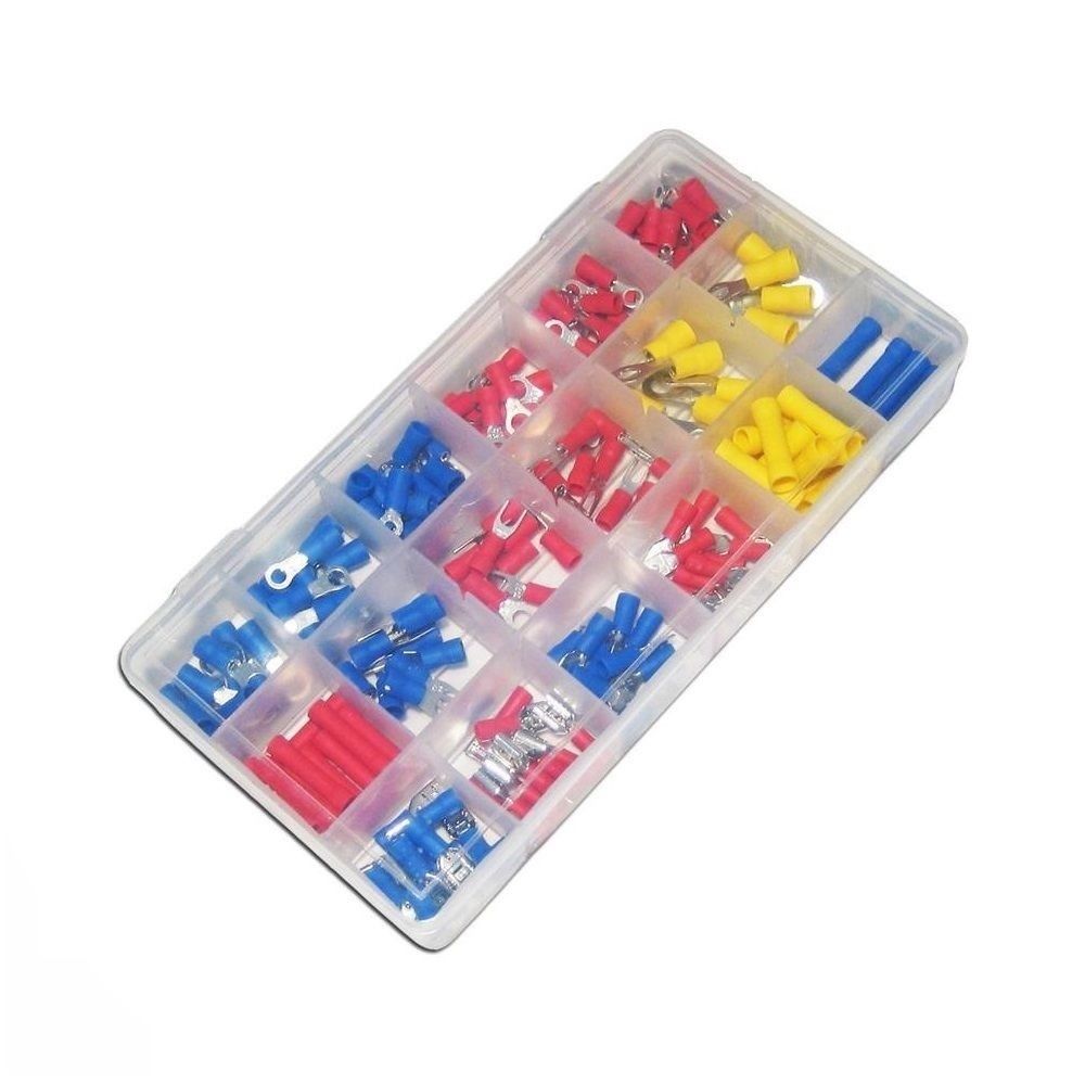Kabelschuhe-Sortiment arli kabelschuhe sortiment 175 teilig teil crimpzange crimp zange crimpen elektro elektrozange werkzeug set kabelschuh kabel verbinder stossverbinder stoßverbinder stoss stoß flachsteckhülsen hülse hülsen schaltschrank kfz