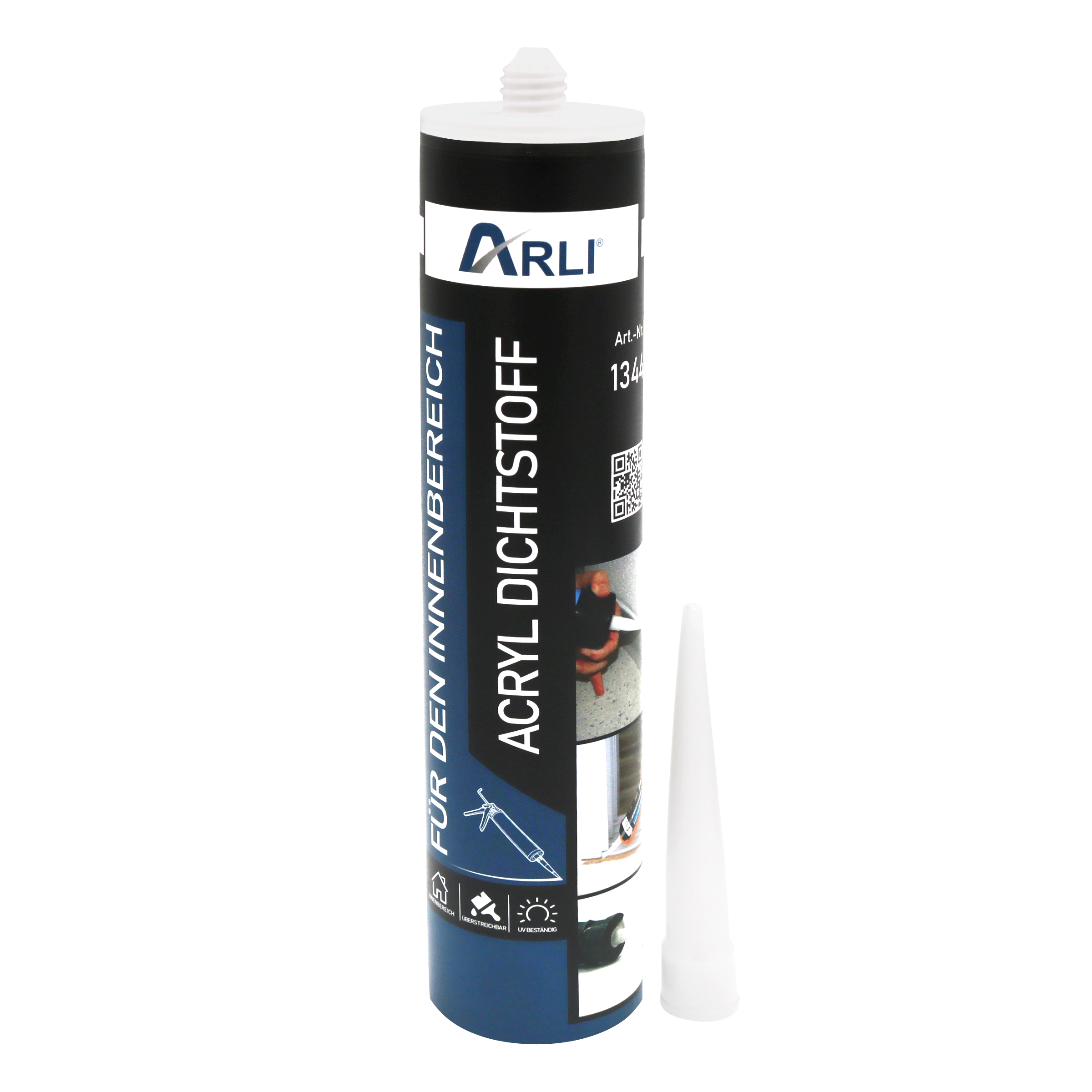 arli-acryl-1 ARLI Acryl 310ml Dichtstoff Universal Bauacryl Maleracryl Fugendichter Dichtmasse weiß