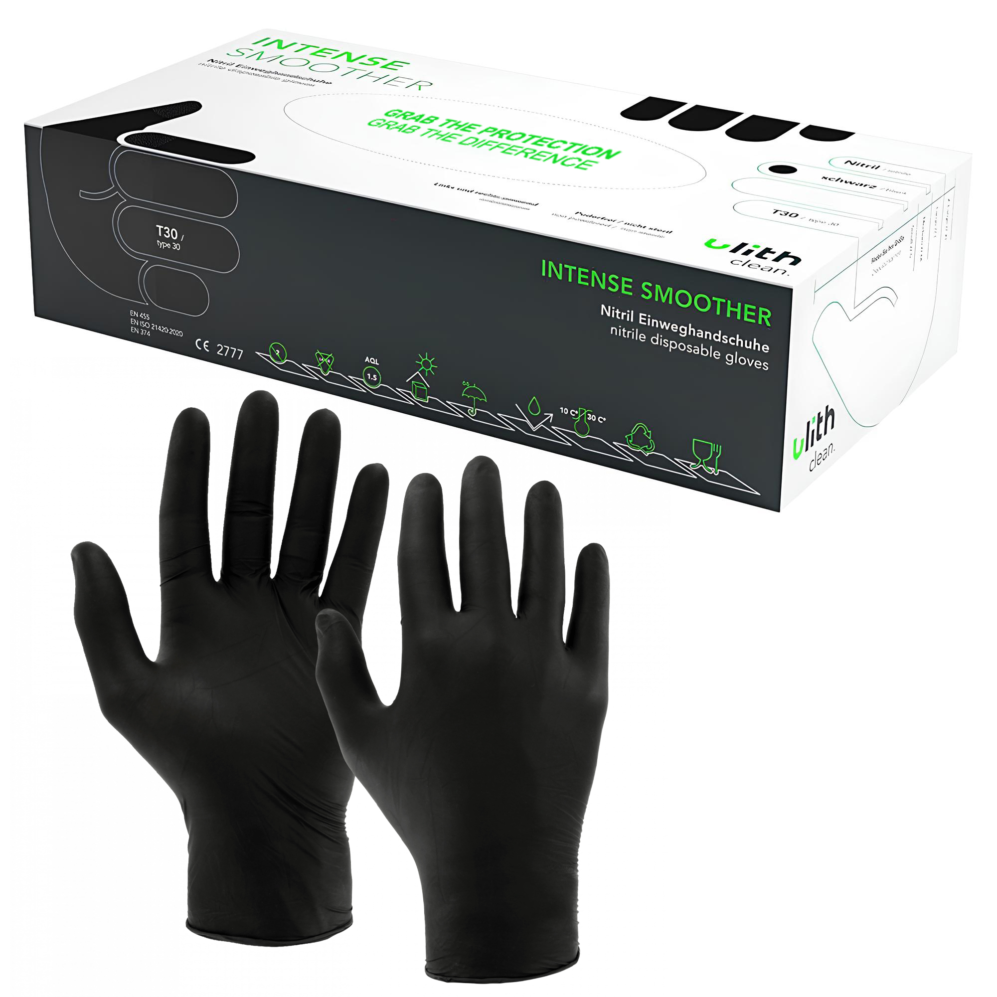 Nitril Einweghandschuhe schwarz puderfrei Untersuchung Handschuhe lebensmittelgeeignet