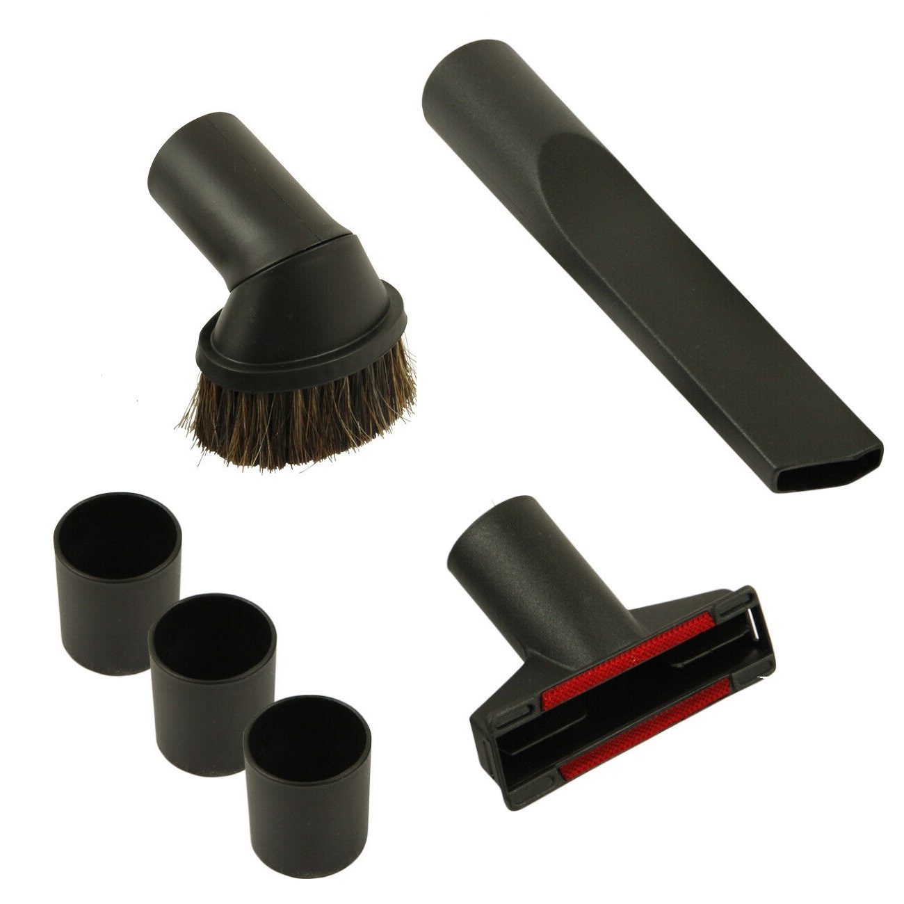 9573 Universal Staubsauger Düsen Bürsten Set Ø 32 / 35 mm Adapter Polsterdüse Fugendüse Möbeldüse