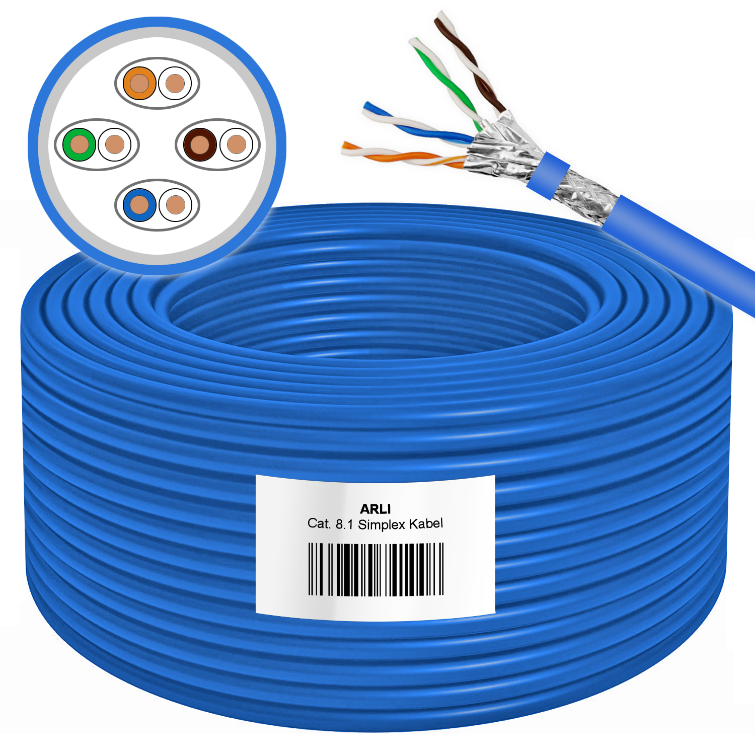 8 Stück RJ45 Stecker Werkzeuglos Cat8 STP Geschirmt, 40Gbit/s 2000MHz CAT 8 Stecker, PoE-fähig & Wiederverwendbar, Für CAT7/CAT8 Verlegekabel Sowie Starre Rohkabel 8 Stück RJ45 Stecker Werkzeuglos Cat8 STP Geschirmt, 40Gbit/s 2000MHz CAT 8 Stecker, PoE-fähig & Wiederverwendbar, Für CAT7/CAT8 Verlegekabel Sowie Starre Rohkabel