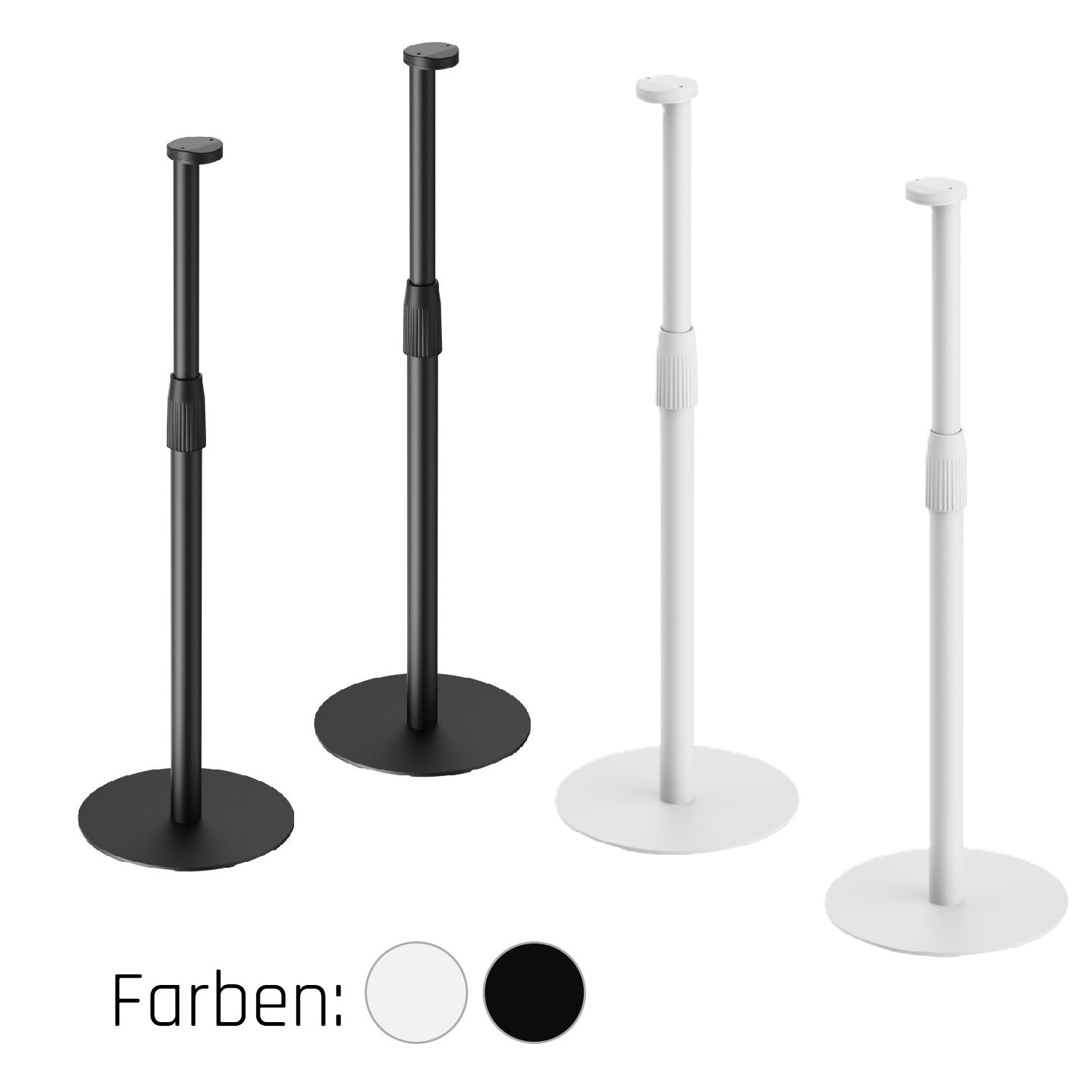 ARLI 2x Lautsprecher Ständer für Sonos Era 100 & 300 höhenverstellbar Standfuss