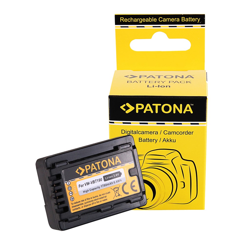 Akku für Panasonic VW-VBT190 HC-VX870 VX878 VX989 VXF999 WX878 WX979 T71 T76 VBT380