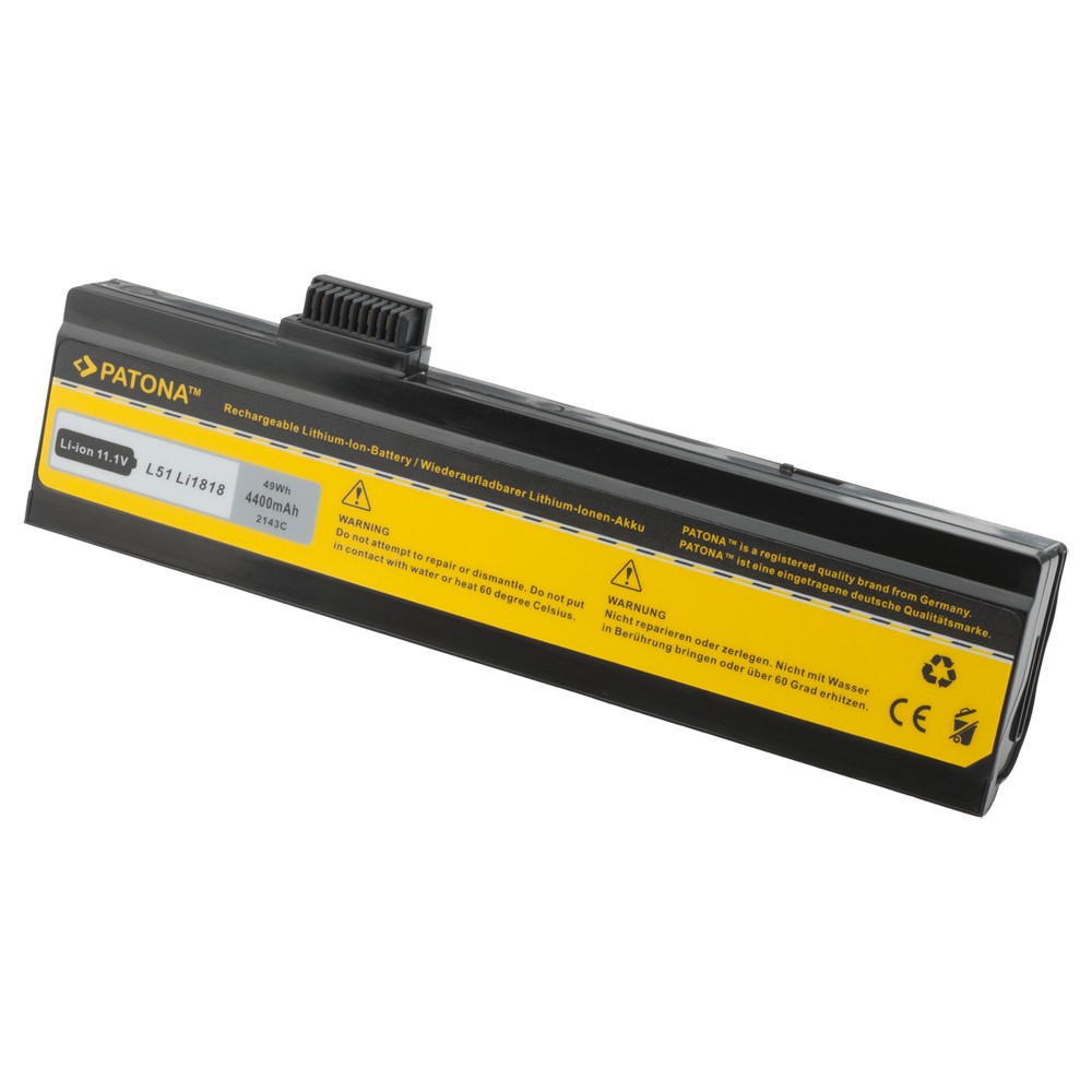 Akku Fujitsu Siemens Li1818 Li1820 Uniwill Uniwill L51 L53 L70 Maxdata Eco 4511IW 395172 4400 mAh original arli patona ersatzakku laptop notebook fuji akkus ersatz batterie battery 63GL510261A XF L513S2000C1S2 L51-3S2000-C1S2