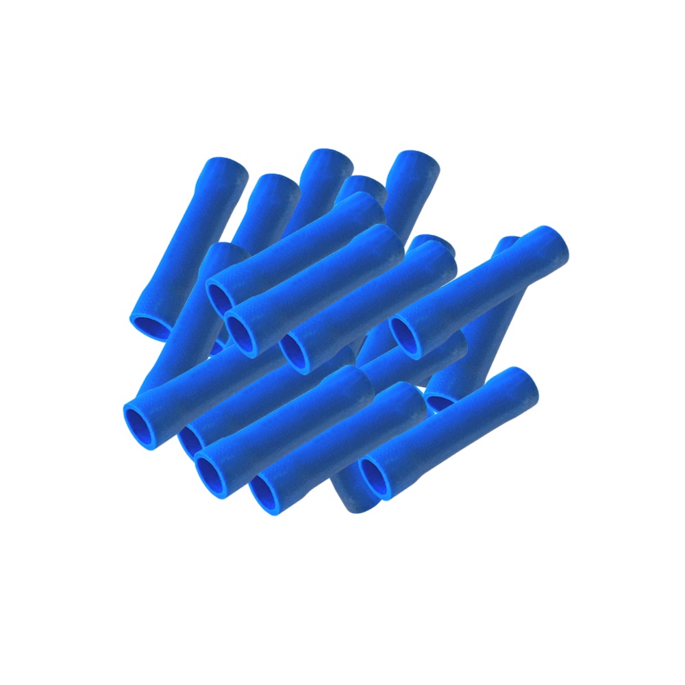 Quetschverbinder 40xrot 10xgelb SET: 100 Stossverbinder isoliert  50xblau 