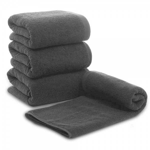 4 x ARLI Handtuch grau - 100% Baumwolle ( 4 er Set / Pack )
