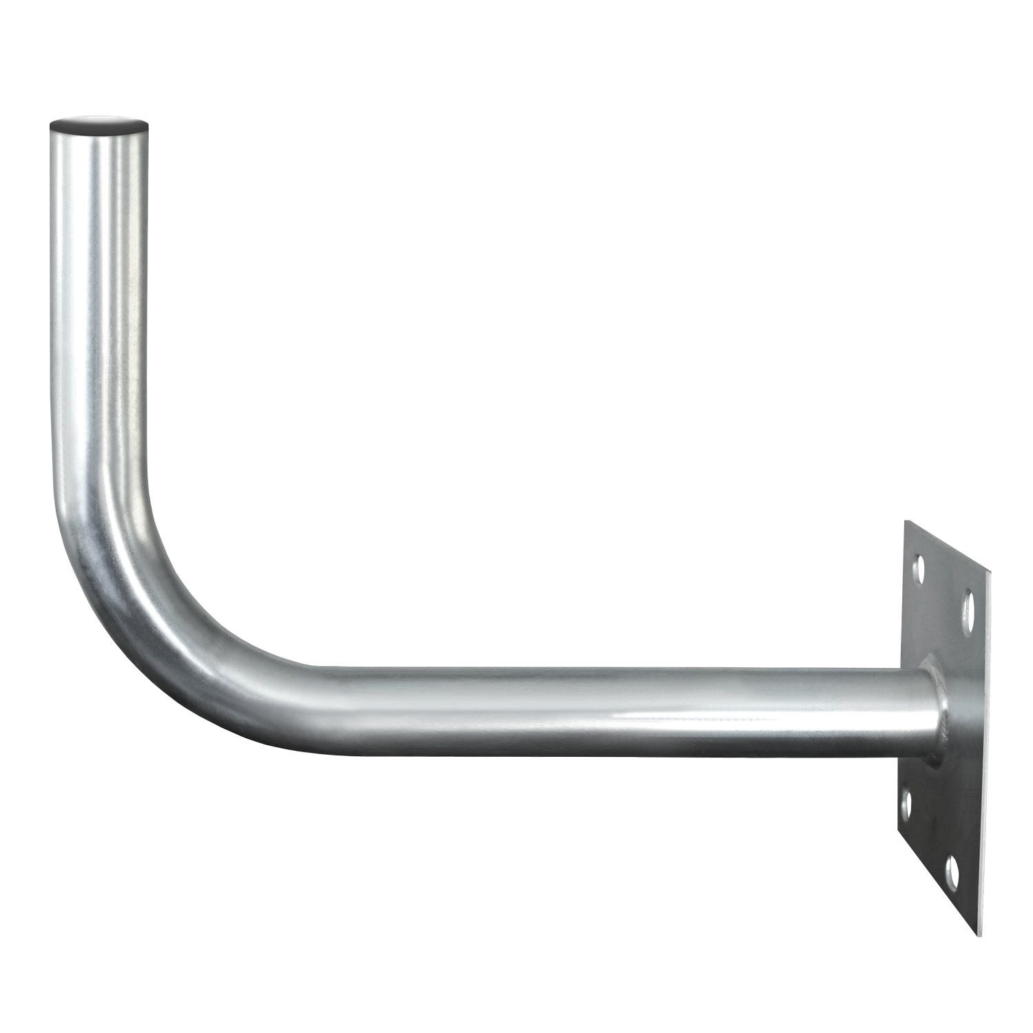 Stahl Mastfuß für Rohre bis 60 mm verzinkt geeignet als Halter zur SAT Montage 