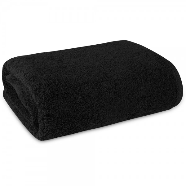 ARLI Handtuch schwarz - 100% Baumwolle